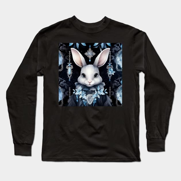 White rabbit Long Sleeve T-Shirt by Enchanted Reverie